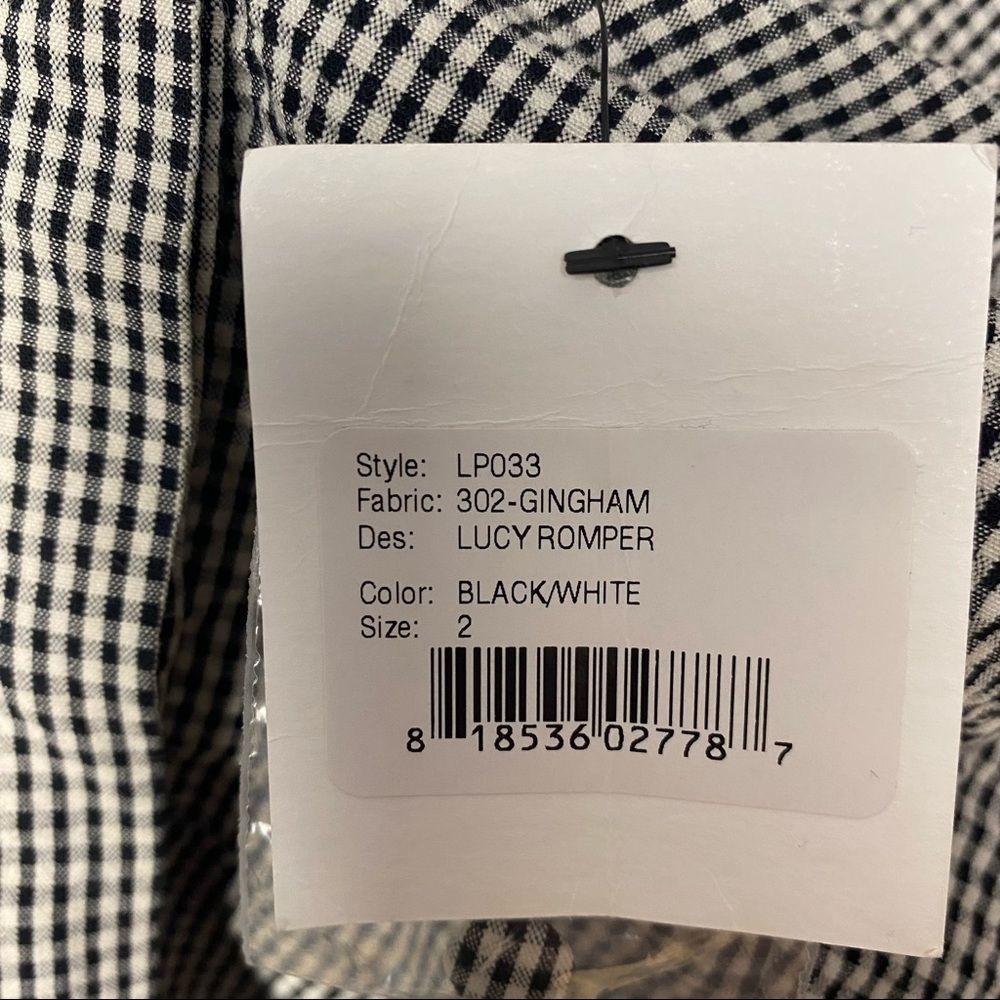 NWT Loveshackfancy Gingham Romper - Picture 5 of 13